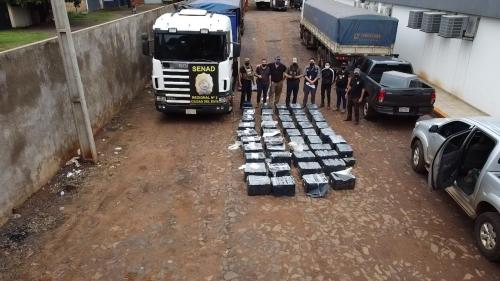 Confiscaron casi 2 toneladas de droga que tenía como destino Brasil